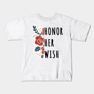 Honor Her Wish RBG Gifts Mugs Stickers Ruth Bader Ginsburg for Feminists Kids T-Shirt